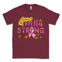 Burgundy Pretty Strong Classic Tee - BundleAndBundleShop