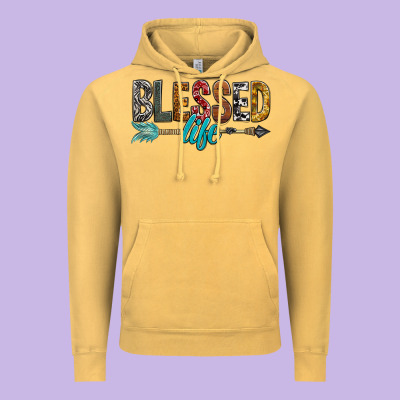 Blessed Life Vintage Hoodie Designed By Bundleandbundleshop