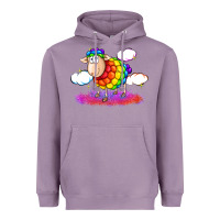 Lavender rainbow sheep pride Heavyweight Hoodie - FaDigitalArtStudio