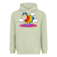 Matcha rainbow sheep pride Heavyweight Hoodie - FaDigitalArtStudio
