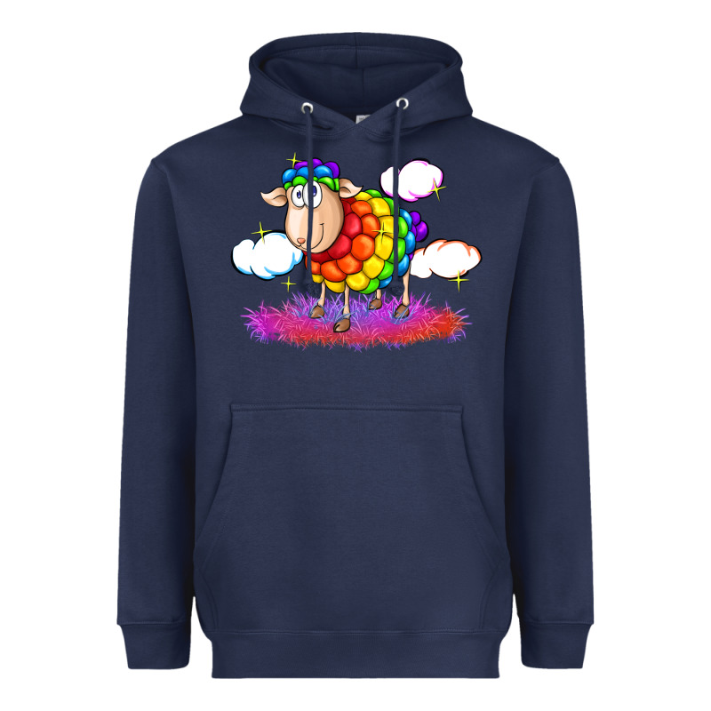 Rainbow Sheep Pride Heavyweight Hoodie by FaDigitalArtStudio | Teevron