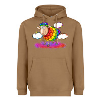 Toasted Coconut rainbow sheep pride Heavyweight Hoodie - FaDigitalArtStudio