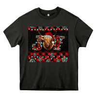 Asphalt highland cow joy Christmas Heavy Core Tee - BarkalooDesign