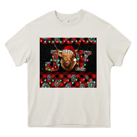 Cream highland cow joy Christmas Heavy Core Tee - BarkalooDesign