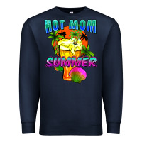 Navy Hot mom summer Mother's Day Premium Sweatshirt - FaDigitalArtStudio