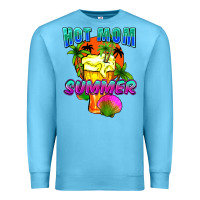 Ocean Blue Hot mom summer Mother's Day Premium Sweatshirt - FaDigitalArtStudio