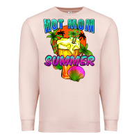 Pale Pink Hot mom summer Mother's Day Premium Sweatshirt - FaDigitalArtStudio