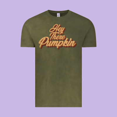 Hey There Pumpkin Vintage Tee Designed By Jahusdesignshop