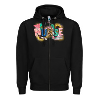 Black nurse Zipper Hoodie - CowGirlArtShop