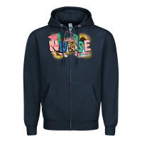 Navy nurse Zipper Hoodie - CowGirlArtShop