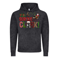 Vintage Black You Serious Clark With Santa Sleigh Vintage Hoodie - BundleAndBundleShop