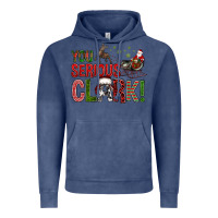 Vintage Denim You Serious Clark With Santa Sleigh Vintage Hoodie - BundleAndBundleShop