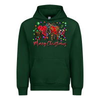 Forest Green merry Christmas teeth Urban Hoodie - CowhideDigitalArt