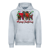 Heather Grey merry Christmas teeth Urban Hoodie - CowhideDigitalArt