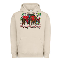 Pigment French Oak merry Christmas teeth Urban Hoodie - CowhideDigitalArt