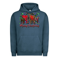 Pigment Midnight Navy merry Christmas teeth Urban Hoodie - CowhideDigitalArt