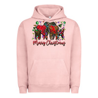 Pigment Salmon merry Christmas teeth Urban Hoodie - CowhideDigitalArt