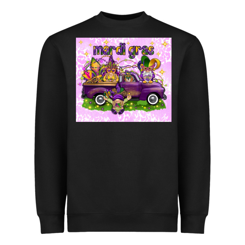 Mardi Gras With Gnomes Heavyweight Sweatshirt by NancyCooperArtShop | Teevron