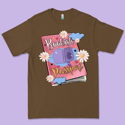 Bookish Passport Premium Tee Designed By Maliassmallbusiness