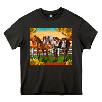 Asphalt Western Ranch Horses Heavy Core Tee - LillyAllenDesigns
