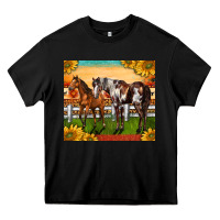 Black Western Ranch Horses Heavy Core Tee - LillyAllenDesigns