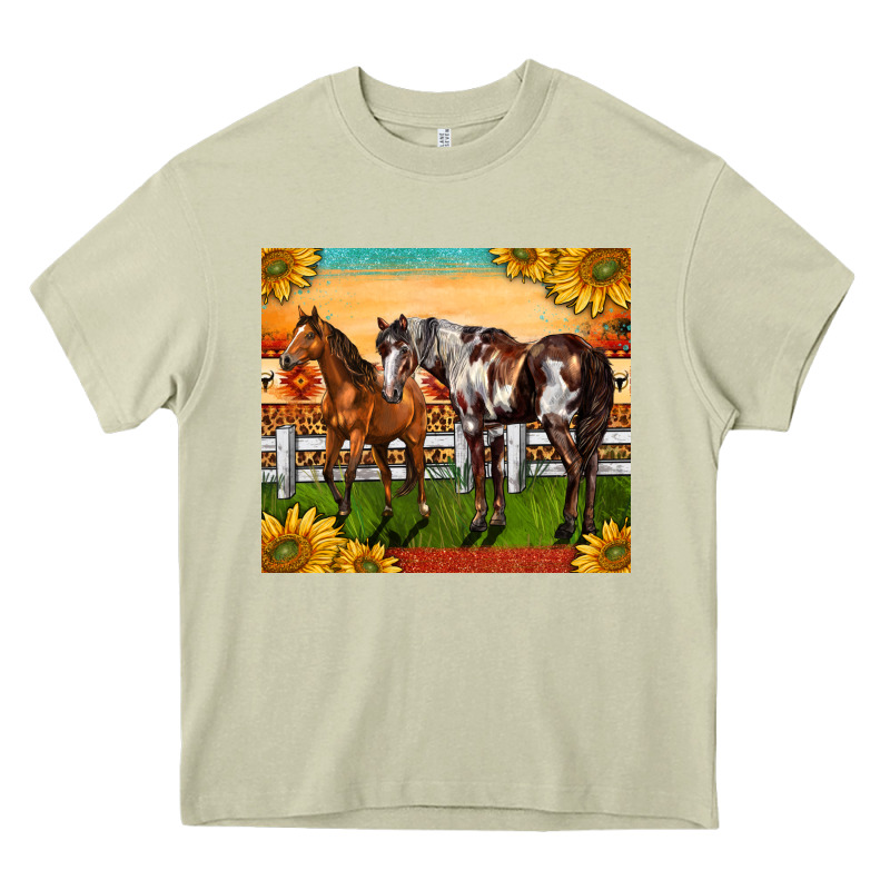 Western Ranch Horses Heavy Core Tee by LillyAllenDesigns | Teevron