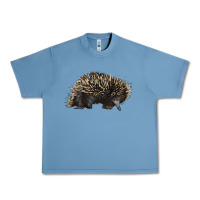 Pebble Blue short beaked echidna Urban Heavy Tee - LillyAllenDesigns