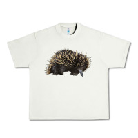Pistachio short beaked echidna Urban Heavy Tee - LillyAllenDesigns