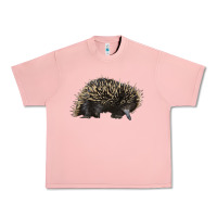 Salmon short beaked echidna Urban Heavy Tee - LillyAllenDesigns