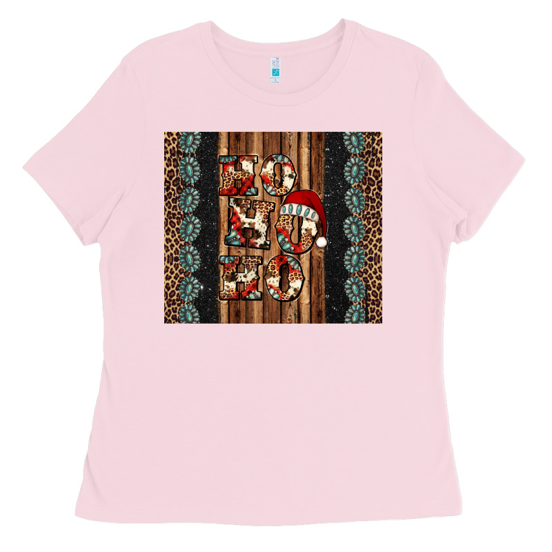 Ho Ho Ho Western Christmas Ladies Tee by Jasminsmagicworld | Teevron