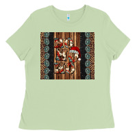 Matcha ho ho ho western christmas Ladies Tee - Jasminsmagicworld