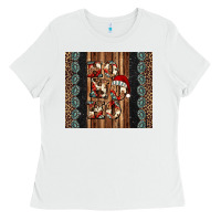 White ho ho ho western christmas Ladies Tee - Jasminsmagicworld