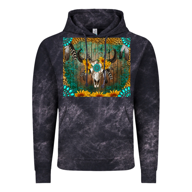 Boho Bullskull Vintage Hoodie by RanaPortraitStore | Teevron