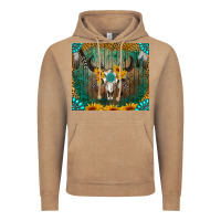 Vintage Coffee boho bullskull Vintage Hoodie - RanaPortraitStore