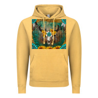 Vintage Mustard boho bullskull Vintage Hoodie - RanaPortraitStore