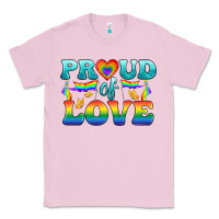 Bubblegum Pink Lgbtq Proud Of Love Classic Tee - BundleAndBundleShop