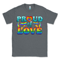 Charcoal Heather Lgbtq Proud Of Love Classic Tee - BundleAndBundleShop
