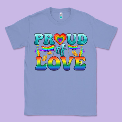 Lgbtq Proud Of Love Classic Tee Designed By Bundleandbundleshop