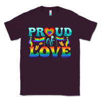 Plum Lgbtq Proud Of Love Classic Tee - BundleAndBundleShop