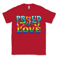 Red Lgbtq Proud Of Love Classic Tee - BundleAndBundleShop
