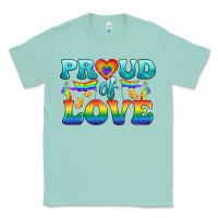 Seafoam Lgbtq Proud Of Love Classic Tee - BundleAndBundleShop