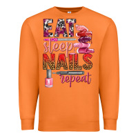 Carrot eat sleep nails repeat bbs Premium Sweatshirt - BundleAndBundleShop