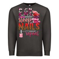Smoke eat sleep nails repeat bbs Premium Sweatshirt - BundleAndBundleShop