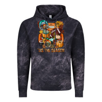 Cloud Black Tis The Season Fall Football Truck Vintage Hoodie - BundleAndBundleShop