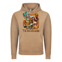 Vintage Coffee Tis The Season Fall Football Truck Vintage Hoodie - BundleAndBundleShop