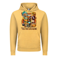 Vintage Mustard Tis The Season Fall Football Truck Vintage Hoodie - BundleAndBundleShop