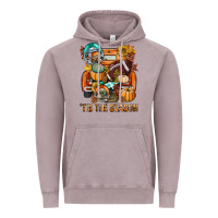 Vintage Zinc Tis The Season Fall Football Truck Vintage Hoodie - BundleAndBundleShop