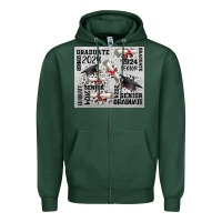 Sports Green senior 2024 Zipper Hoodie - CowGirlArtShop