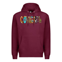 Burgundy Cowgirl Min Premium Hoodie - CowCowDesign