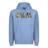 Colony Blue Cowgirl Min Premium Hoodie - CowCowDesign